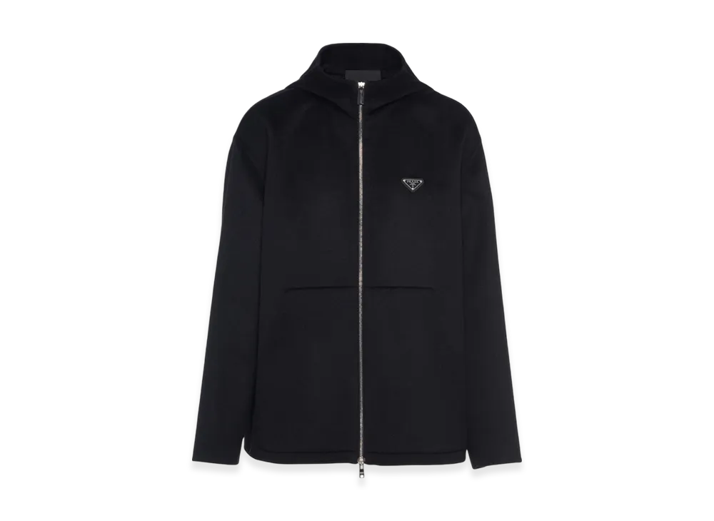 PRADA Cashmere Hoodie "Black"