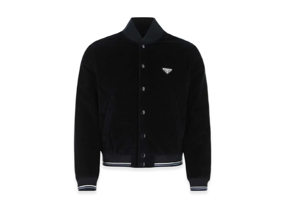 PRADA Corduroy Blouson Jacket "Blue"