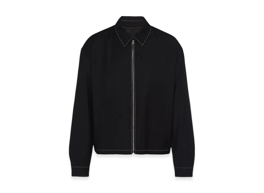 PRADA Wool Blouson Jacket "Black"