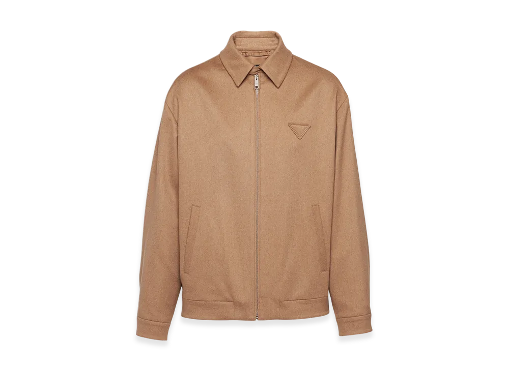 PRADA Camel Hair Blouson Jacket "Camel Brown"