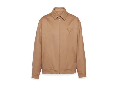 PRADA Camel Hair Blouson Jacket "Camel Brown"