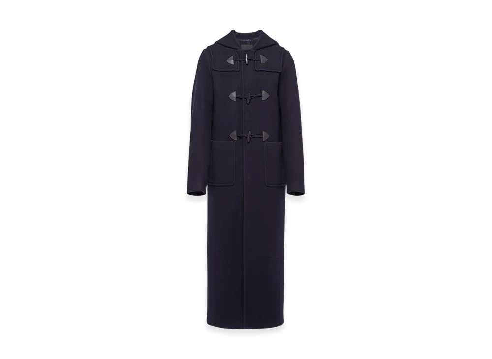 PRADA Wool Duffel Coat "Navy"