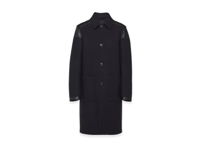 PRADA Wool Blend Coat "Navy"