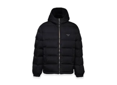 PRADA Re-Nylon Cropped Down Jacket "Black"