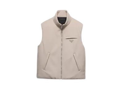 PRADA Men's Cashmere Down Vest Light "Beige"