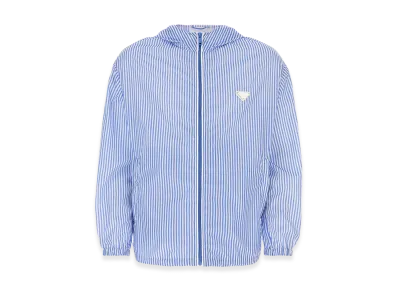 PRADA Printed Re-Nylon Windbreaker "Light Blue"