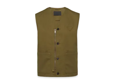 PRADA Cotton Vest "Military Green"
