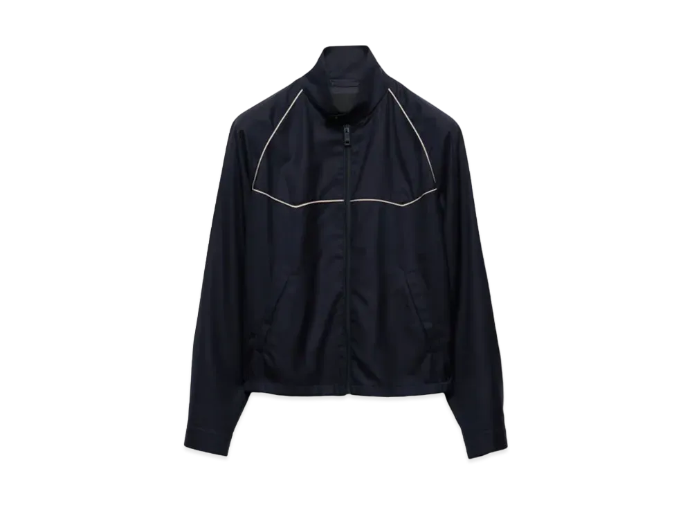 Prada Men's Poplin Zip-Up Overshirt | Neiman Marcus