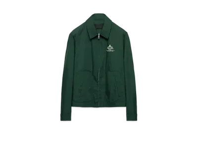 PRADA Men's Cotton Blend Blouson Jacket "Green"