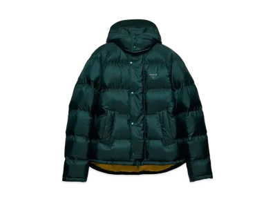 PRADA Men's Cropped Re-Nylon Down Jacket "Dark Green"