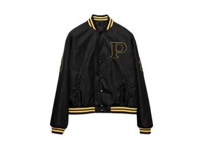 PRADA Men's Re-Nylon Bomber Jacket with Patch "Black"