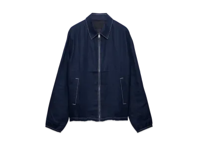 PRADA Men's Cotton Blouson Jacket "Navy"