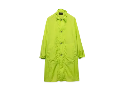 PRADA Men's Nylon Coat "Yellow Green"