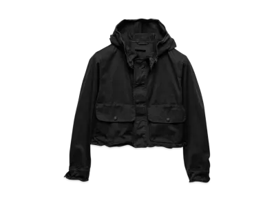 PRADA Men's Cropped Cotton Blouson Jacket "Black"