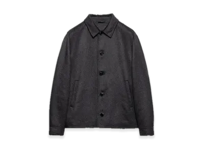 PRADA Cashmere Blouson Jacket "Dark Gray"