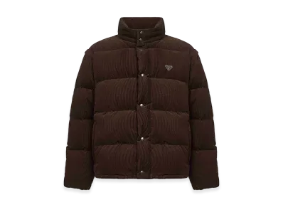 PRADA Corduroy Down Jacket "Brown"
