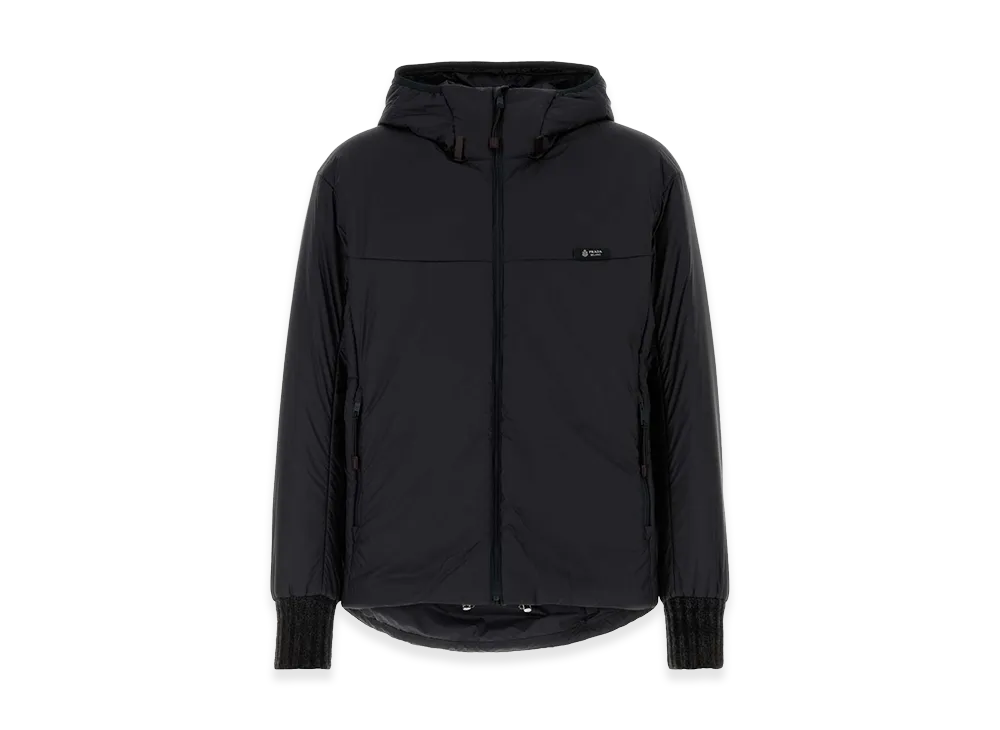PRADA Charcoal Re-Nylon Padded Jacket "Grey"