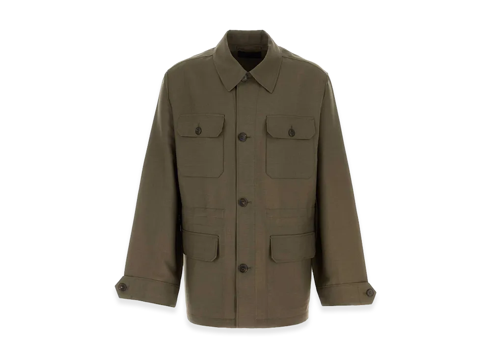 PRADA Mohair Blend Jacket "Green"