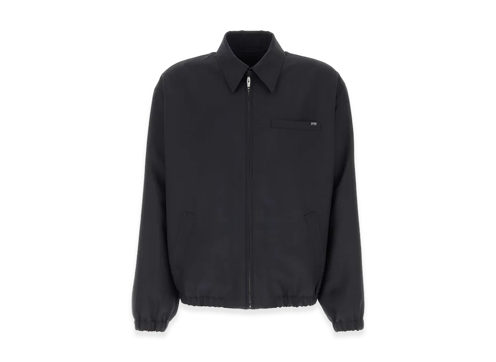 PRADA Wool Blend Bomber Jacket "Blue"