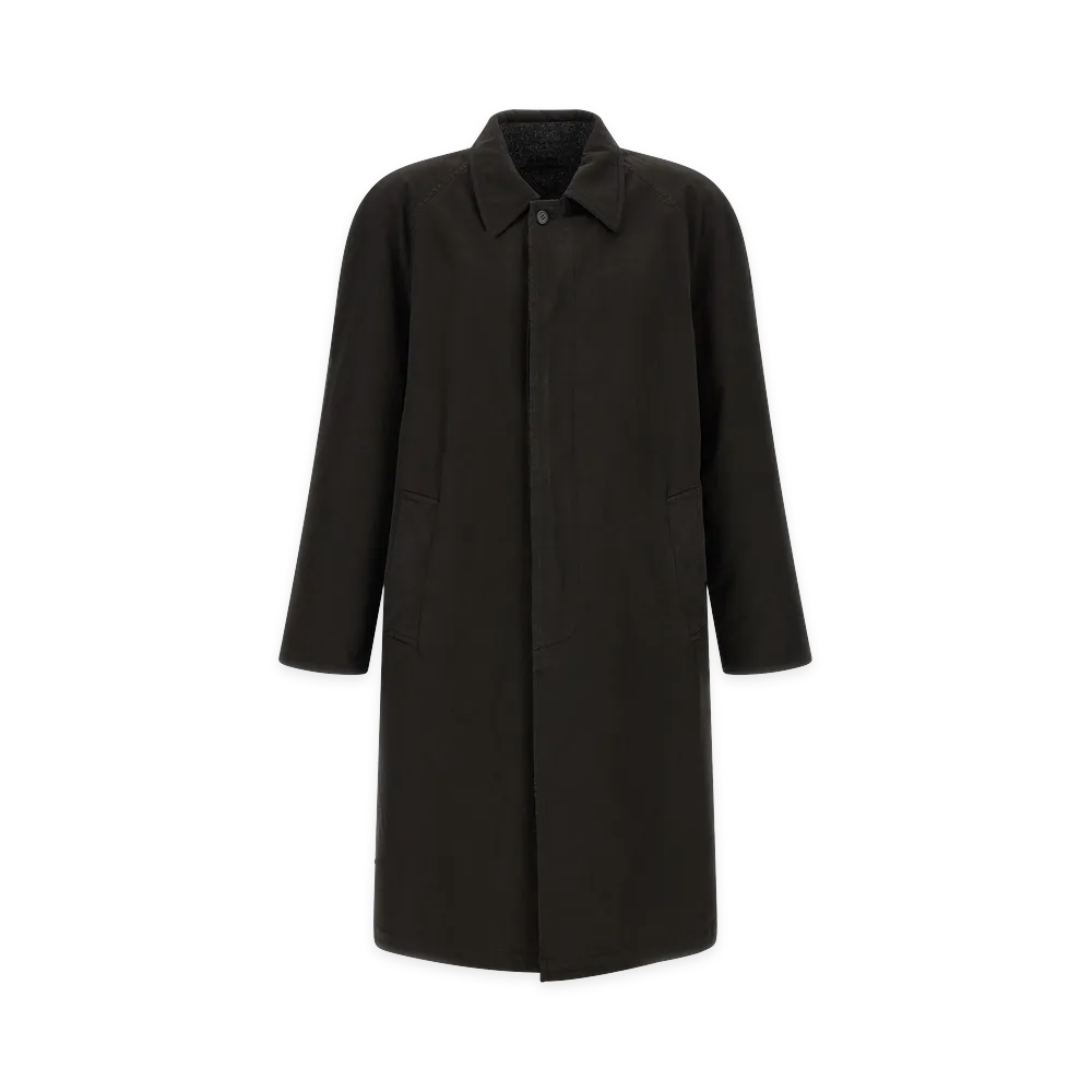 PRADA Double-Face Raglan Coat "Black"