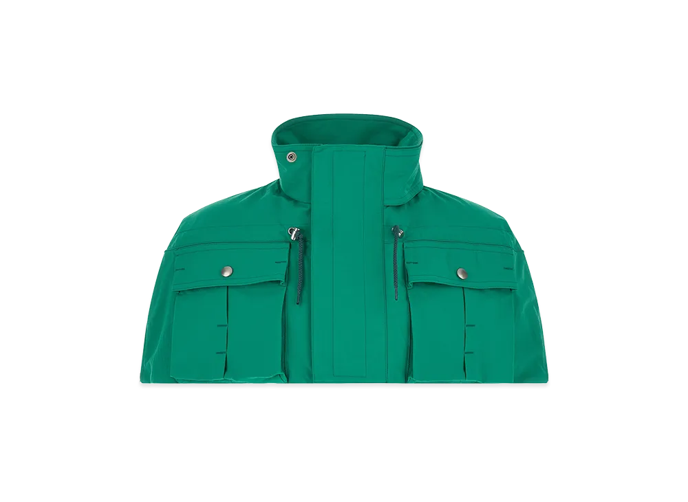 PRADA Cape With Pockets "Turquoise"