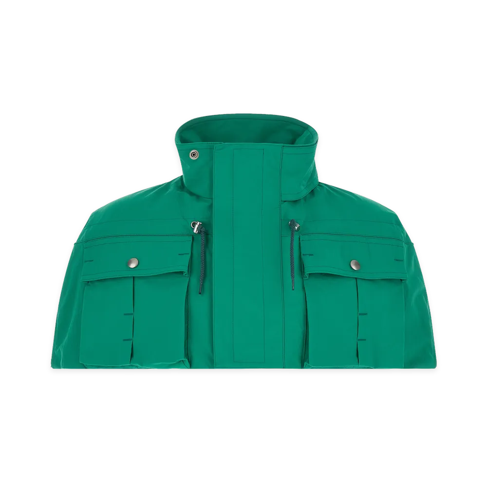 PRADA Cape With Pockets "Light Blue"
