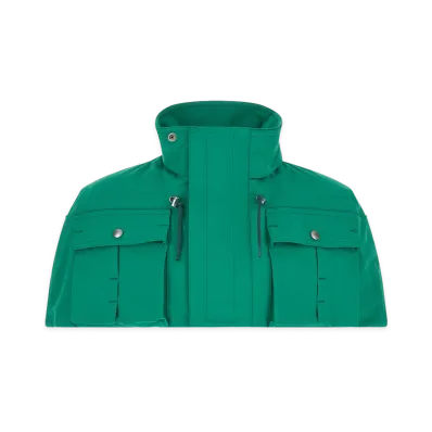 PRADA Cape With Pockets "Light Blue"