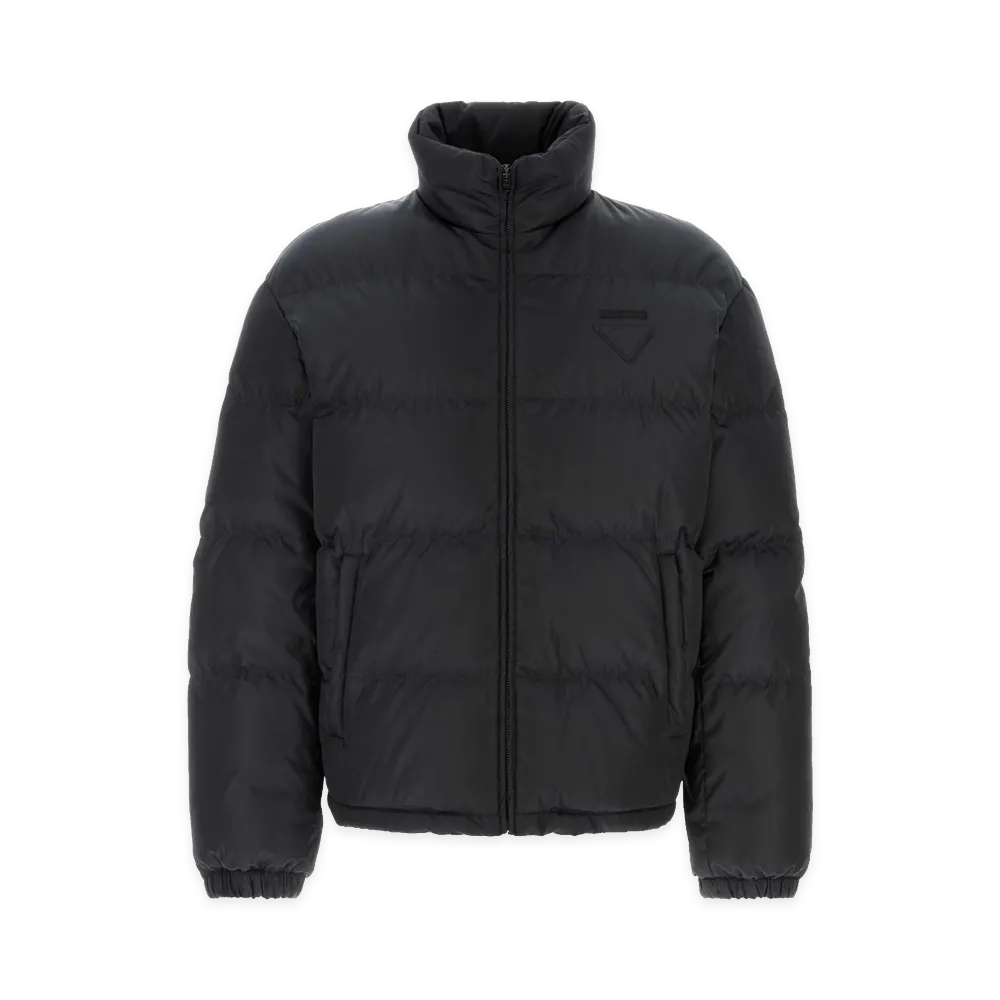 PRADA Re-Nylon Down Jacket "Black/Slate"