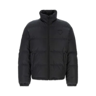 PRADA Re-Nylon Down Jacket "Black/Slate"