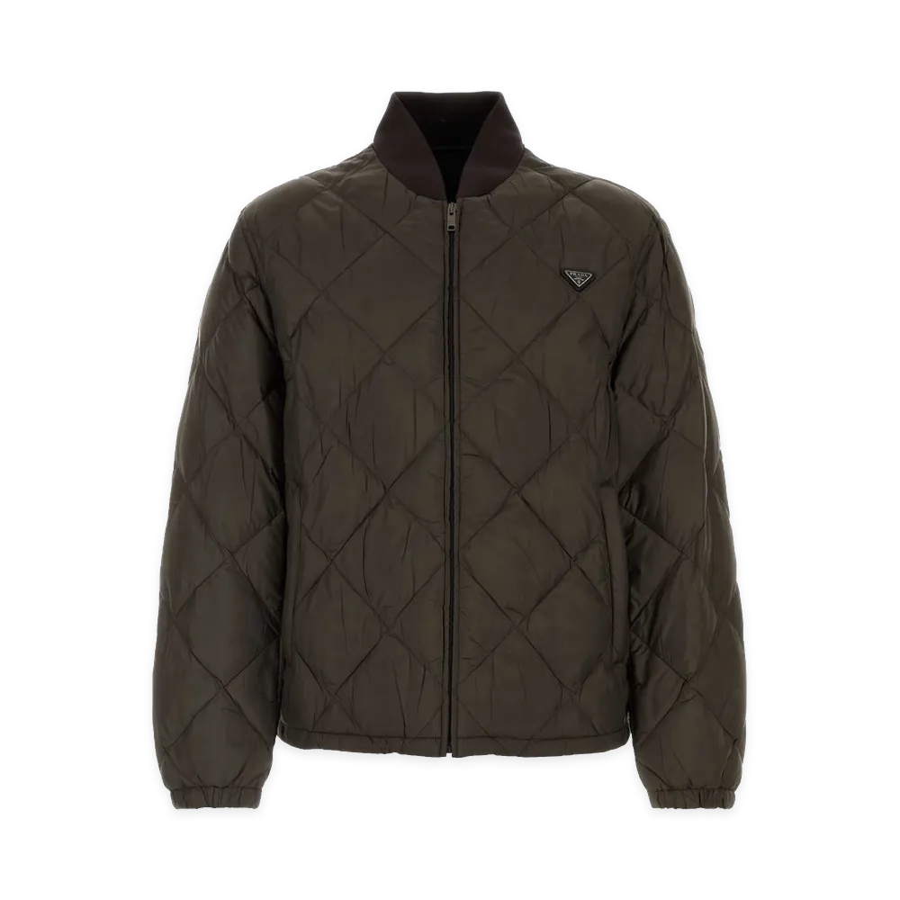 PRADA Polyester Down Jacket "Olive Green"