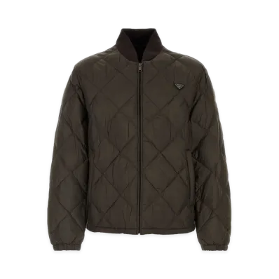 PRADA Polyester Down Jacket "Olive Green"