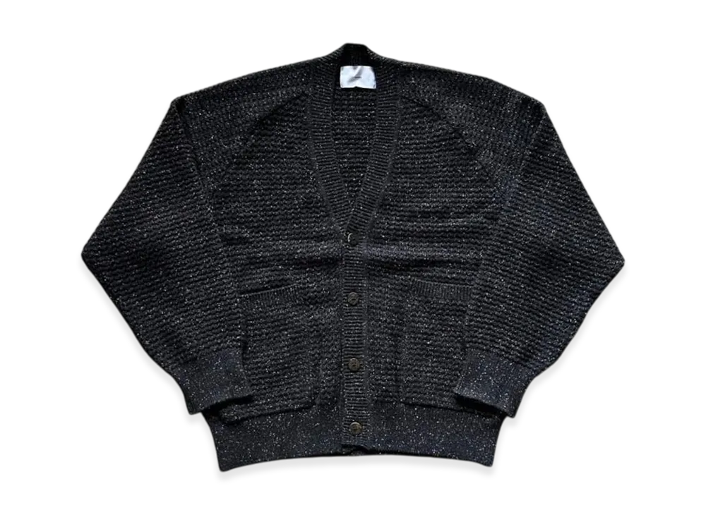 SUGARHILL Color Nep Wool Cardigan "Black"