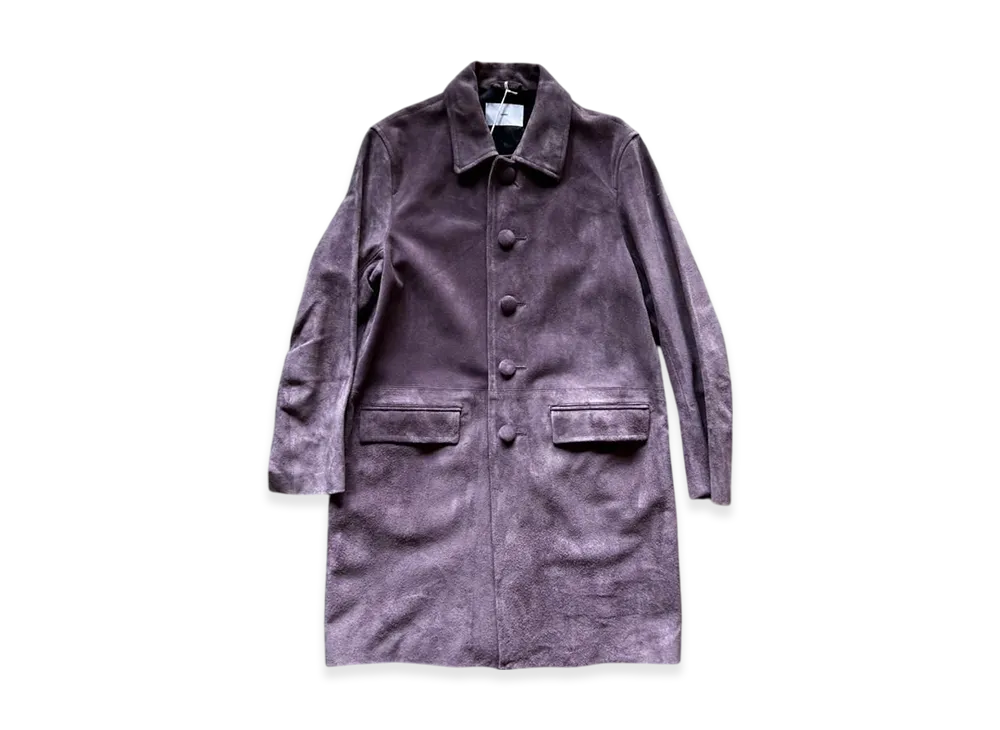 SUGARHILL Suede Leather Coat "Purple"