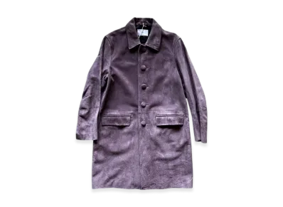SUGARHILL Suede Leather Coat "Purple"