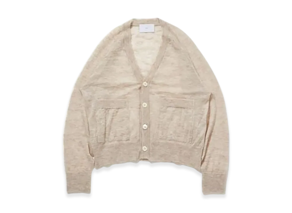 SUGARHILL Mohair Knit Cardigan "Beige"
