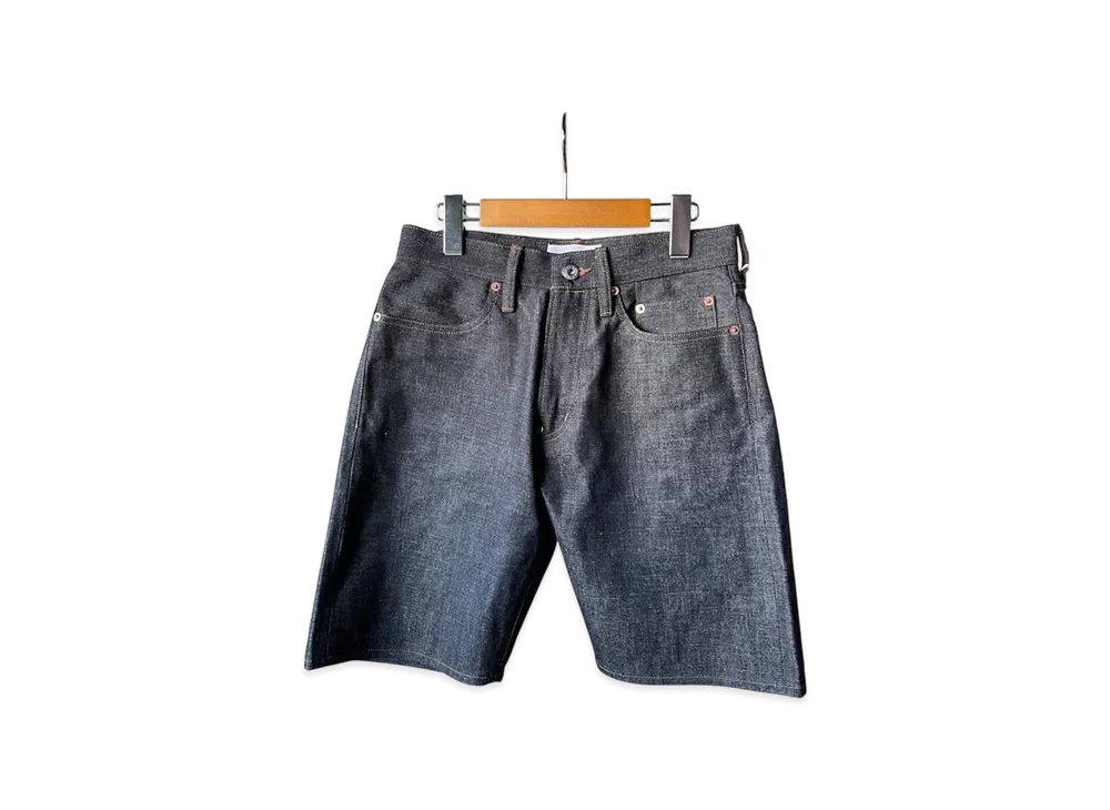 SUGARHILL Denim Short Trousers Straghit Cut "Rigid Indigo"