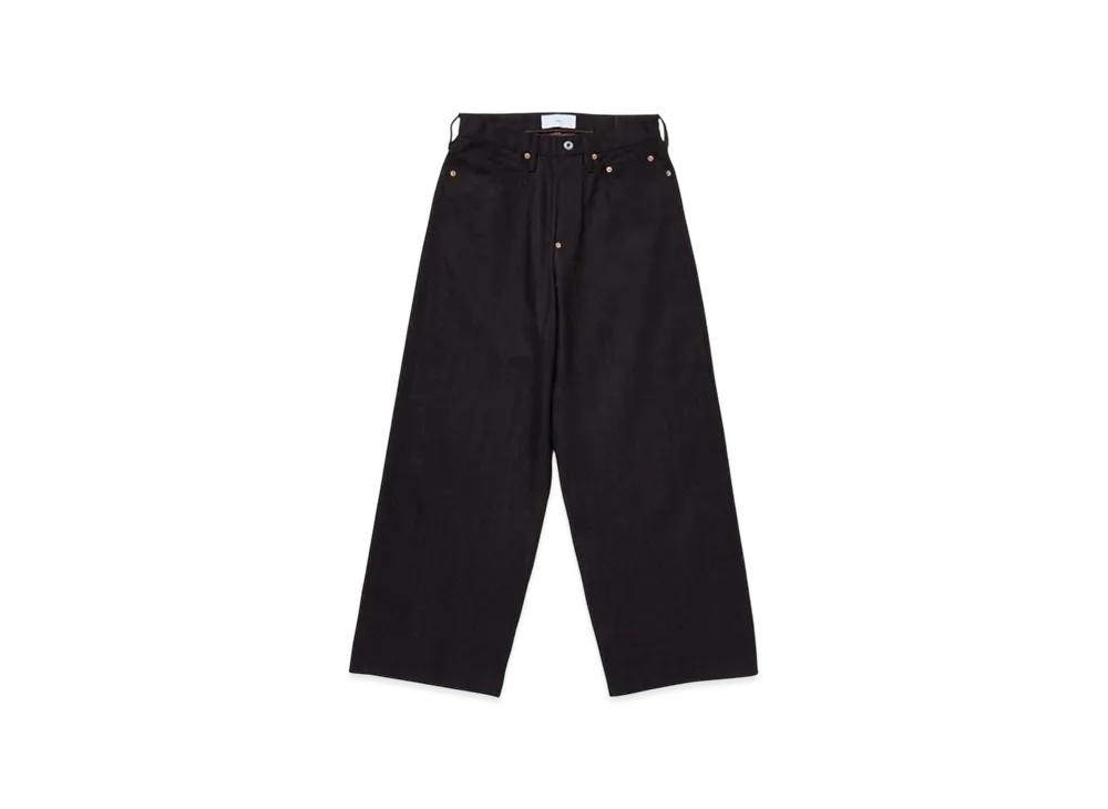 SUGARHILL Twisted Heather Denim Pants Wide Cut "Red/Black"