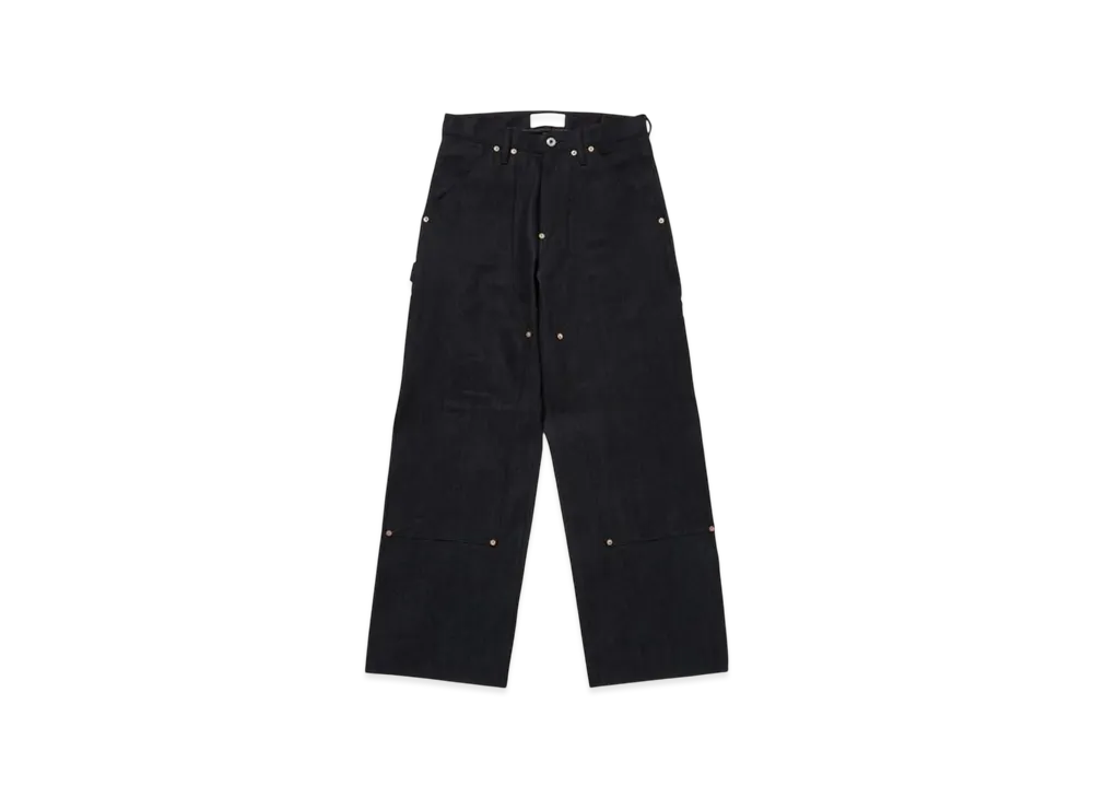 SUGARHILL Twisted Heather Denim Pants Double Knee "Blue/Black"