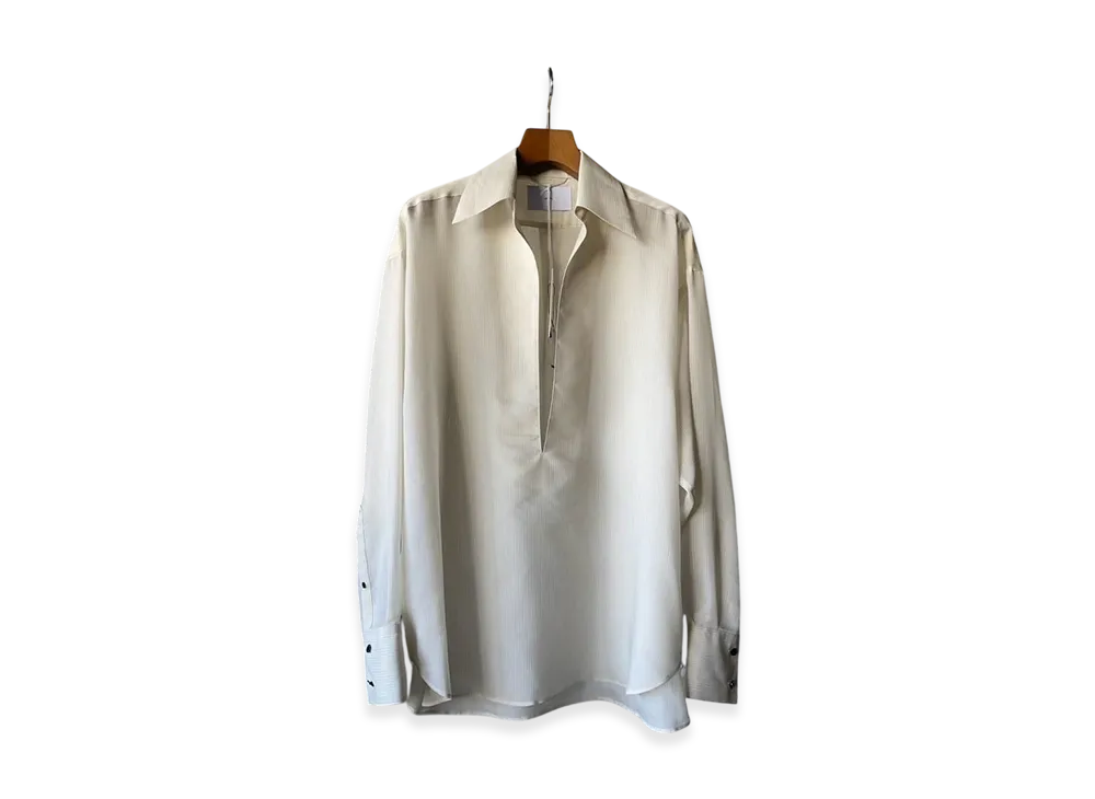 SUGARHILL Sheer Skipper Shirt "White Stripe"