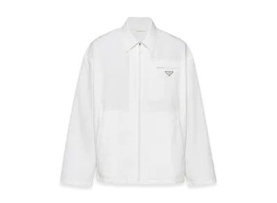 PRADA Technical Poplin Jacket "White"