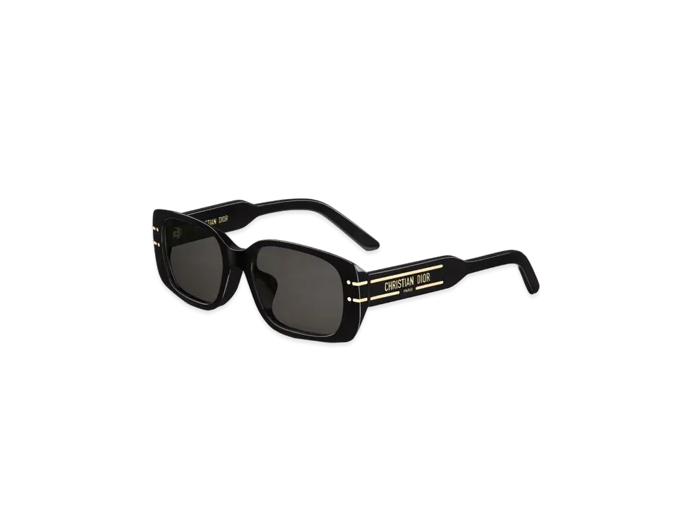 Dior DiorSignature S12F Rectangular Sunglasses "Black"