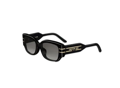 Dior Signature S13F Rectangular Sunglasses "Black"