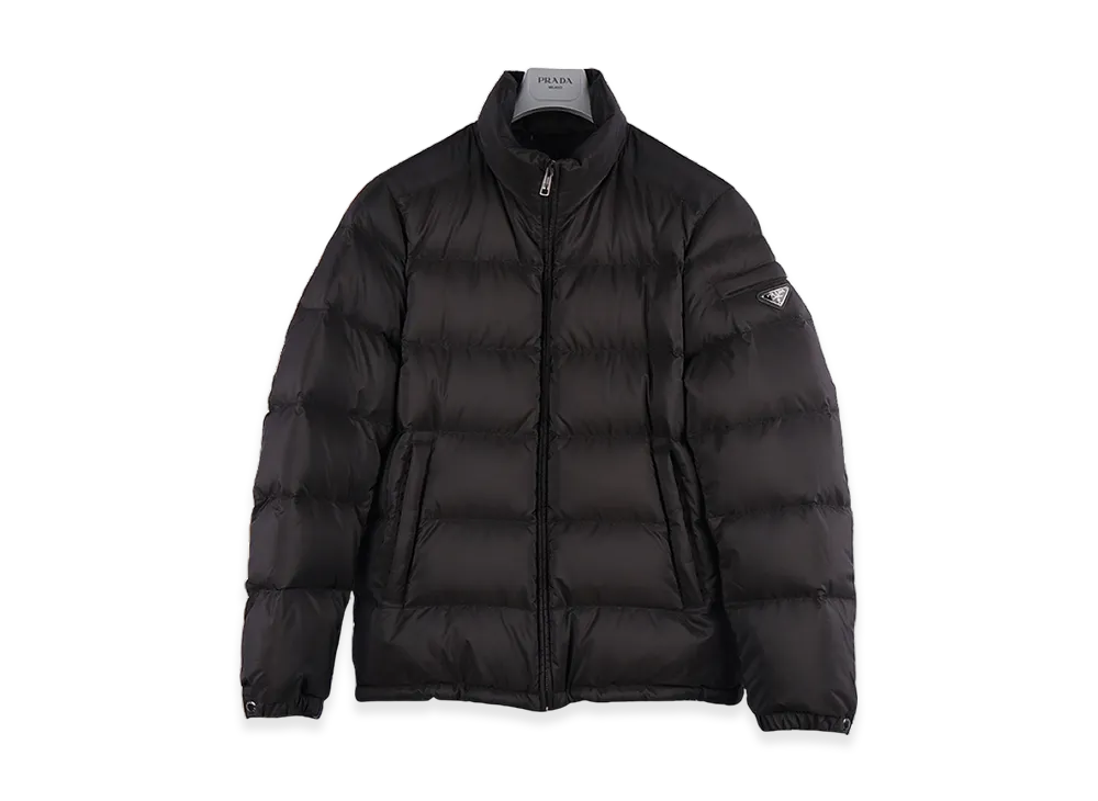 PRADA Triangle Logo Down Jacket "Black"