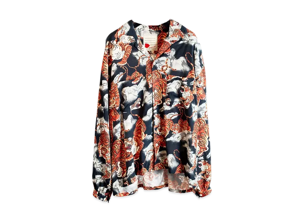 SEVESKIG x NIPOALOHA L/SL Shirt Ver,HYAKUTORA "Black" SH-SV-NYS-1002