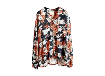 SEVESKIG x NIPOALOHA L/SL Shirt Ver,HYAKUTORA "Black" SH-SV-NYS-1002