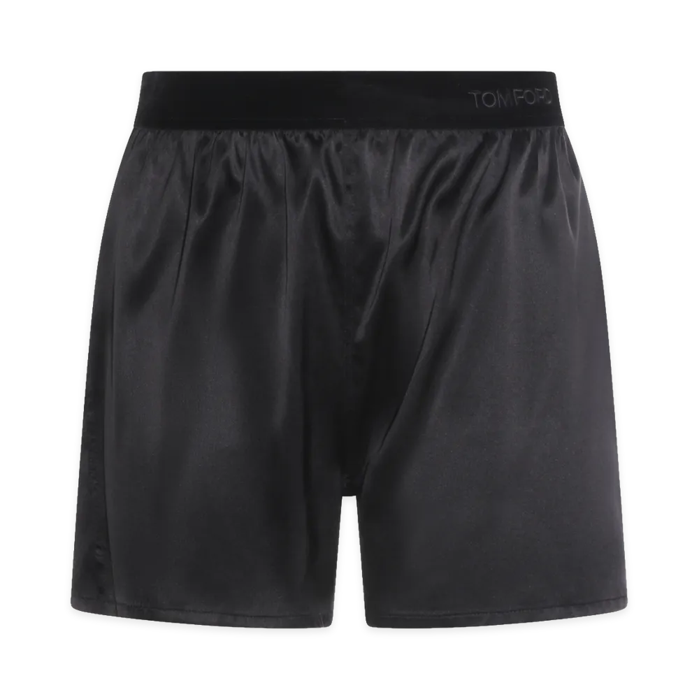 TOM FORD Women's Shorts In Raso Di Seta Elasticizzato "Black"