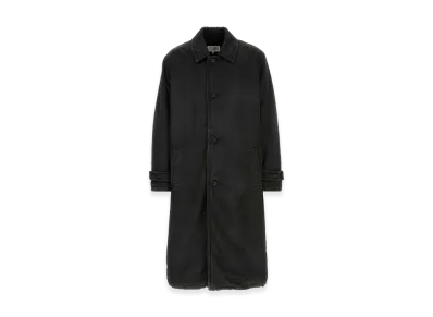 MM6 Maison Margiela Cotton Blend Overcoat "Black"