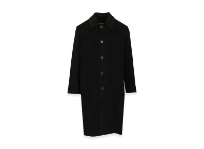 MM6 Maison Margiela Single-Breasted Wool Coat "Black"