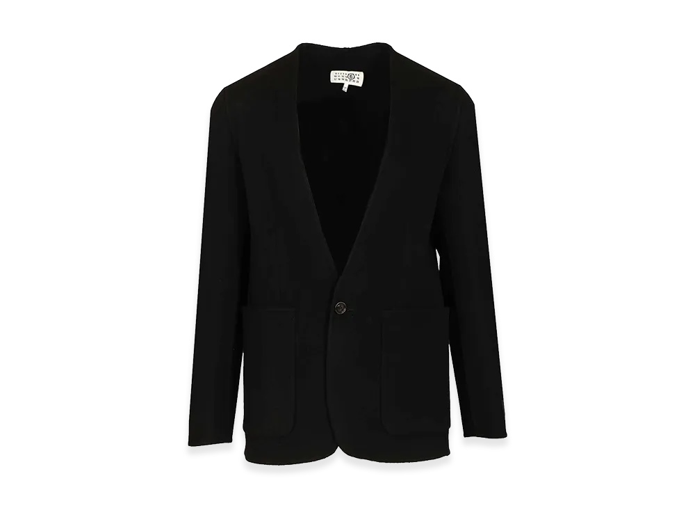 MM6 Maison Margiela Single-Breasted Wool Jacket "Black"
