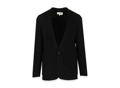 MM6 Maison Margiela Single-Breasted Wool Jacket "Black"